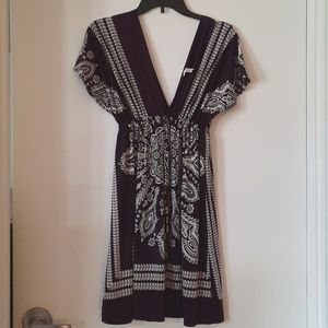 Steven Wear purple & white dress. Styled in Hawaii